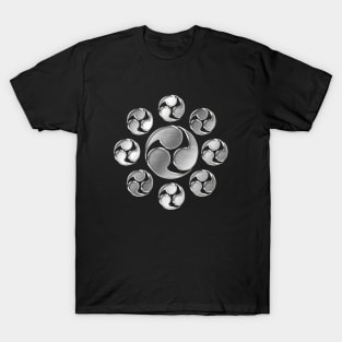 Miyamoto Family Kamon Silver Chrome T-Shirt